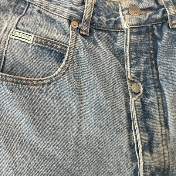 Vintage‎ Guess Jeans Green Triangle Logo Button Fly Style 10094 Size 32 -- 80's - Picture 5 of 6